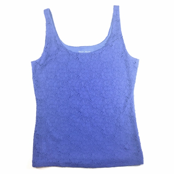 White House Black Market Tops - WHBM White House Black Market Womens Lace Tank Top